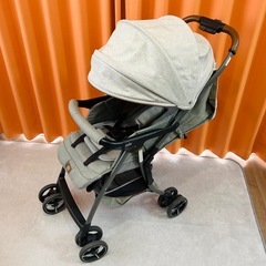 ジョイー ベビーカー　エアドリフト フレックス グレー フットマフ付きの画像