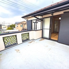 初期費用約4万円🉐ペット可🐶車2台🚗行田戸建て貸家🏠ルーフバルコ...