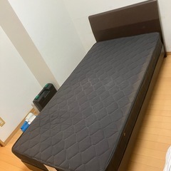 シングルベット　マットレス　木枠