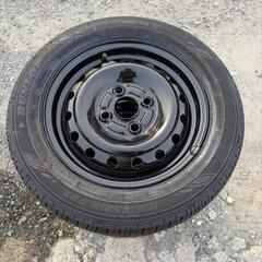 ダイハツ　鉄ホイール夏タイヤセット　155/65R13  ダンロ...