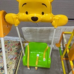プーさん 折りたたみブランコ＆鉄棒
の画像