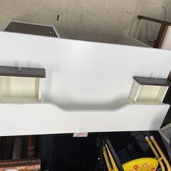 デスク　No.2462　学習机　ワークデスク　ニトリ　デスクリエリサ100DBR/WH　【リサイクルショップどりーむ荒田店】の画像