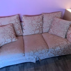 ソファ ピンク 輸入家具(値下げ可能)