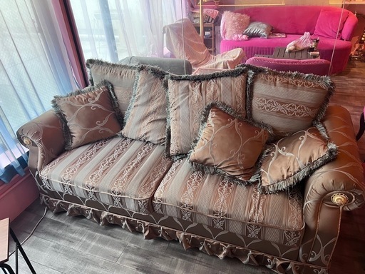 ソファ 3人がけ 輸入家具 ヴィンテージ(値下げ可)