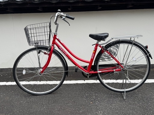 ほぼ未使用！Maruishiサイクル自転車赤