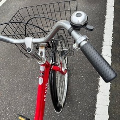 ほぼ未使用！Maruishiサイクル自転車赤の画像