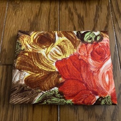 新品　ハンドメイド　ポーチ&ティッシュカバーセットの画像