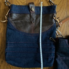 新品　ハンドメイド　デニムバックセットの画像