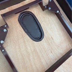 値下げ　美品　整体ベット　施術ベット　合皮シート　ダークブラウンの画像