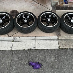 値下げしました。KBレーシングタイヤホイールセットの画像