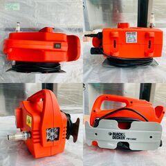 【❗️✨️高圧洗浄機✨️❗️】稼働品🌟BLACK+DECKER　PW1300C（2009年製）外壁・洗車・ベランダ掃除に◎の画像