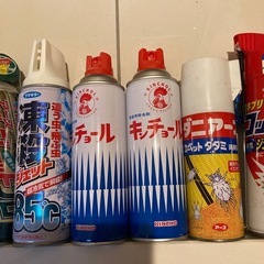 殺虫剤スプレー、エアコンスプレーなど11本応募者多数のため一応締め切りますの画像