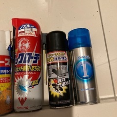 殺虫剤スプレー、エアコンスプレーなど11本応募者多数のため一応締め切りますの画像