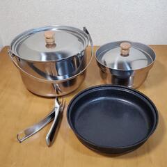 良品 Hilander ファミリーキャンピングクッカーセット ス...