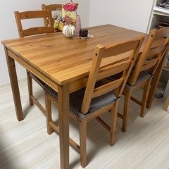 受け渡し予定者決まりました。IKEA jokkmokkテーブルと椅子