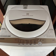 東芝　22年　5キロ　全自動洗濯機　AW-5GH1の画像