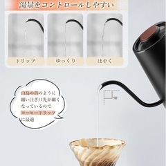 新品未使用 電気ケトル 湯沸かし器 細口 1L 保温機能あり 全国配送可能の画像