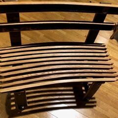 【最終値下げ】 ベンチ・テーブル セット （ブランド：サントリー樽ものがたり）の画像