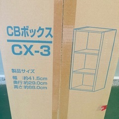 値下げ　アイリスオーヤマ　カラーボックス　IRIS CBボックス CX-3 未開封品質　白の画像