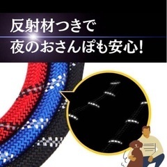 夜間に光る犬用リード　の画像