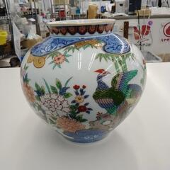 美品！有田焼 花鳥 花瓶  TJ11237