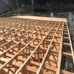 木造住宅組み立て作業　造作大工　軽作業　荷揚作業の画像