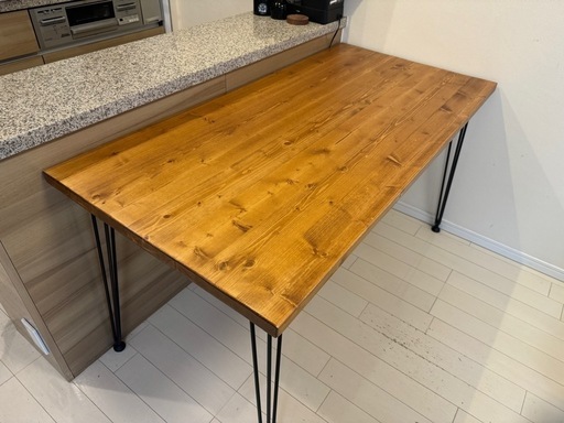 【美品】LOWYA ダイニングテーブル 140cm  木目調 おしゃれ