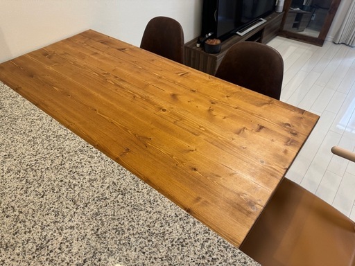 【美品】LOWYA ダイニングテーブル 140cm  木目調 おしゃれ