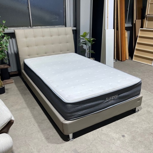 美品 フランスベット IQ ホワイト フレーム マットレス セット セミダブル 美品 フランスベット IQ ホワイト フレーム マットレス セット