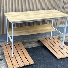 デスク　ライトブラウン