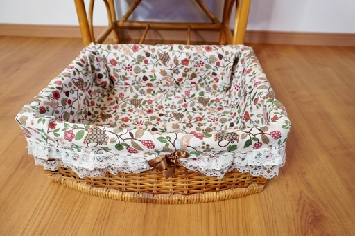 ラタン ハンガーラック 花柄バスケット付き ラタン ハンガーラック 花柄バスケット付き ラタン ハンガーラック 花