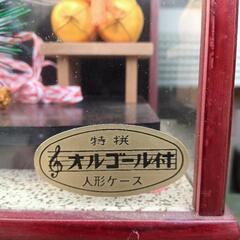 羽子板縁起物ガラスケース付きオルゴール鳴りますの画像