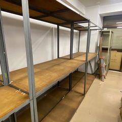 15-17日のお取引！棚2段中量棚セール♪1台4000円♪ 全6台　スチールラックの画像