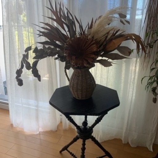 定価¥50000サイドテーブル、ヨーロッパ、アンティーク/机(花台)