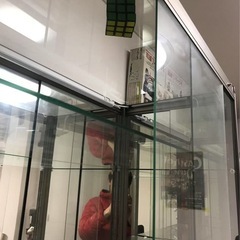 【受け渡し予定】大型ガラスケース 照明付きの画像