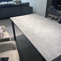 セラミックテーブル　大理石調　高級　美品