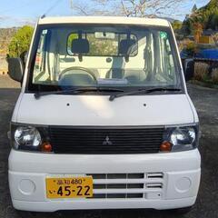 三菱　軽トラック　白　中古車