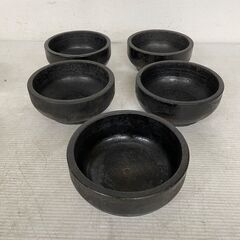 石焼鍋 石焼ビビンバ鍋 18cm 16cm チゲ鍋 石製 韓国料理 厨房機器 業務用 キッチン用品 飲食店 鍋 焼き物 J0868  の画像