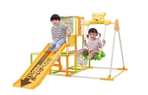 ⚠️値下げ交渉します⚠️くまのプーさん おりたたみ ロングスロープキッズパークSP プラス ジャングルジム