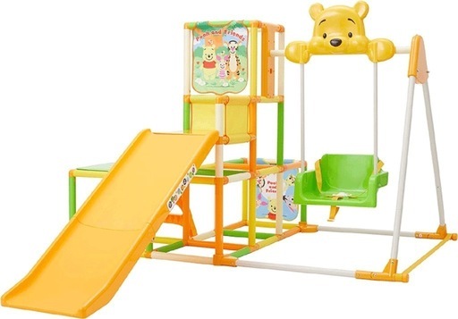 ⚠️値下げ交渉します⚠️くまのプーさん おりたたみ ロングスロープキッズパークSP プラス ジャングルジム
