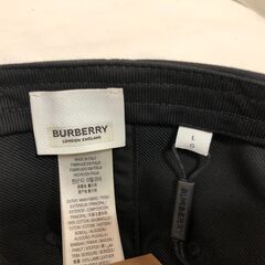【ジャングルジャングル岸和田店】BURBERRY　バーバリー　キャップ　Lサイズ　男女兼用　ブラックの画像