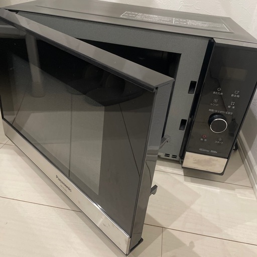 パナソニック フラット単機能レンジ22L メタルブラック NE-FL222-K 1台 パナソニック 電子レンジ 22L フラットテーブル スピードあたため