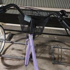 自転車 紫 可愛いの画像