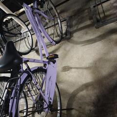 自転車 紫 可愛いの画像