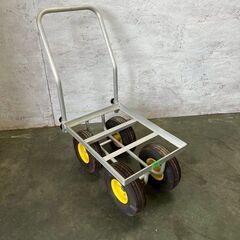【運搬車】 アルミ製 4輪キャリー ① 運搬車 台車 コンテナ ...