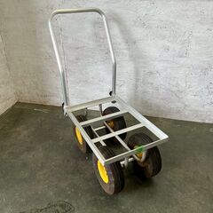 【運搬車】 アルミ製 4輪キャリー ② 運搬車 台車 コンテナ ...