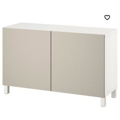 新品　IKEA  収納棚　ベストー　ライトグレー　