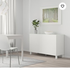 新品　IKEA  収納棚　ベストー　ライトグレー　の画像