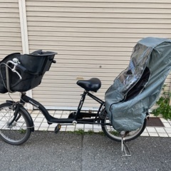 非電動自転車　前後チャイルドシート付きの画像