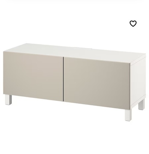 新品　IKEA テレビ台　ベストー　ライトグレー